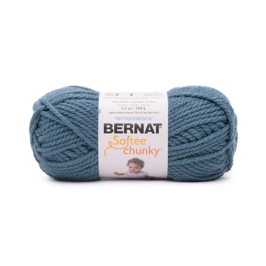 Bernat Softee Chunky Yarn - Denim Blue