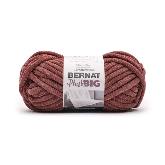 Ball of Bernat Plush Big yarn on a white background