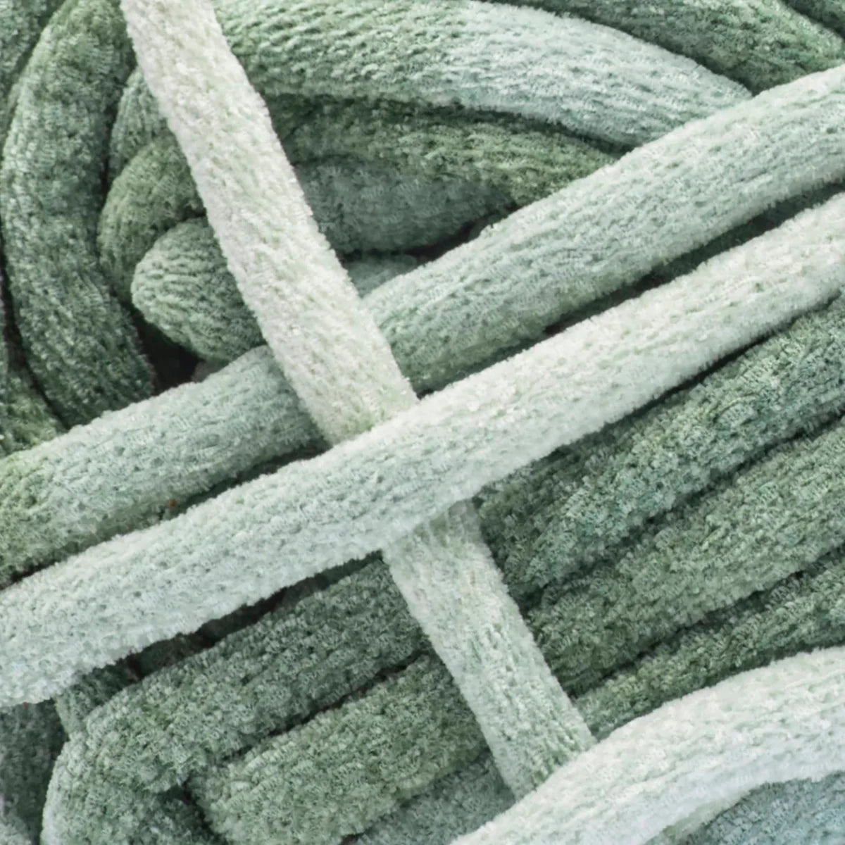 Close-up of green textured rope