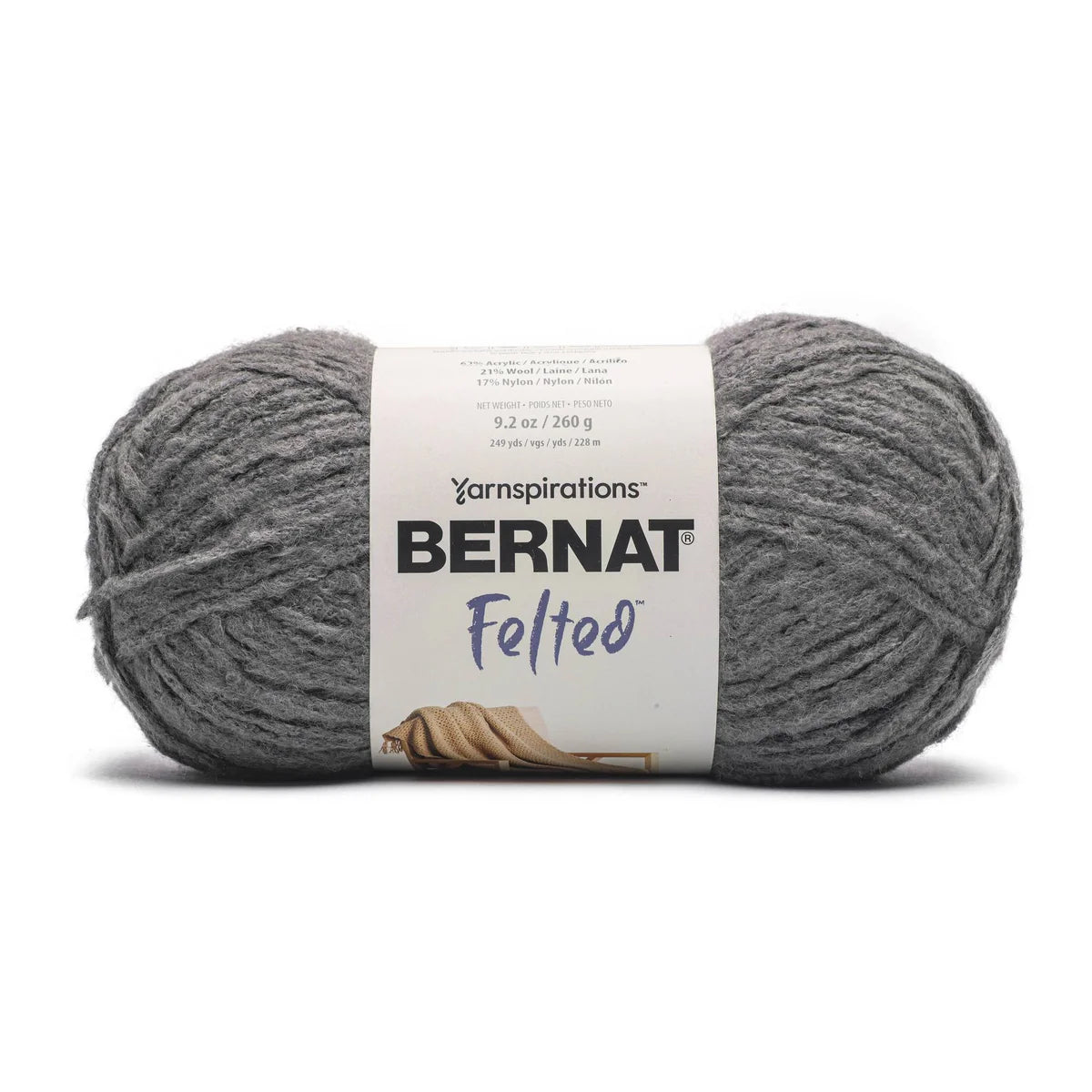 Bernat Felted Yarn - Metal Grey