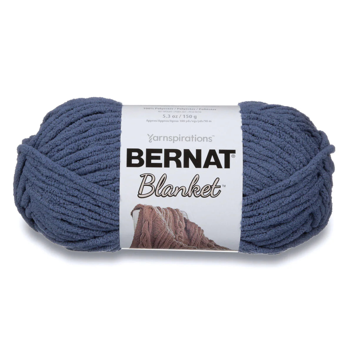 Bernat Blanket Yarn Skein - Country Blue 150g