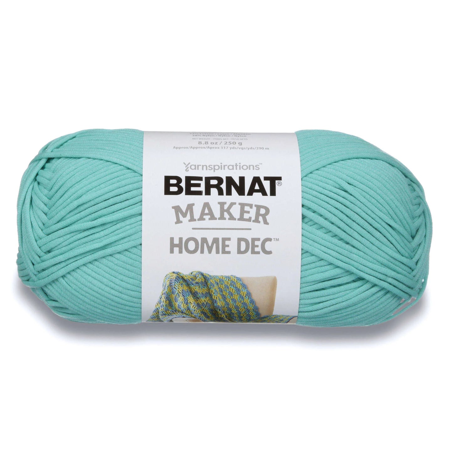 Bernat Maker Home Dec Yarn Skein - Aqua