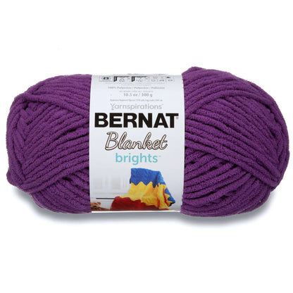 Bernat Blanket Brights Yarn Skein - Pow Purple 300g