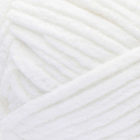 Bernat Blanket Sparkle Yarn Skein - White Sparkle 300g