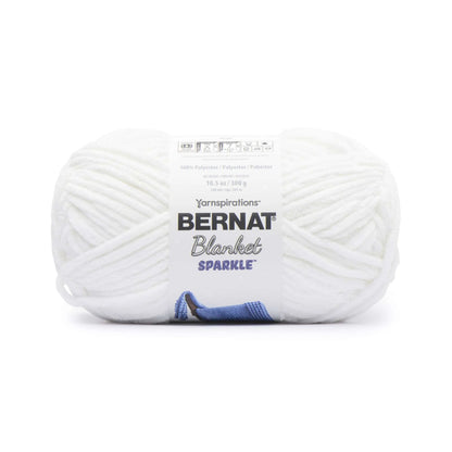 Bernat Blanket Sparkle Yarn Skein - White Sparkle 300g