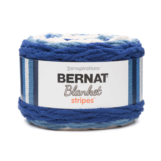 Bernat Blanket Stripes Yarn - Blue Moon