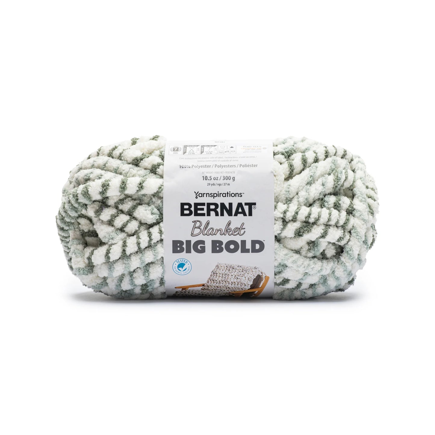 Bernat Blanket Big Bold Yarn Skein - Green 300g