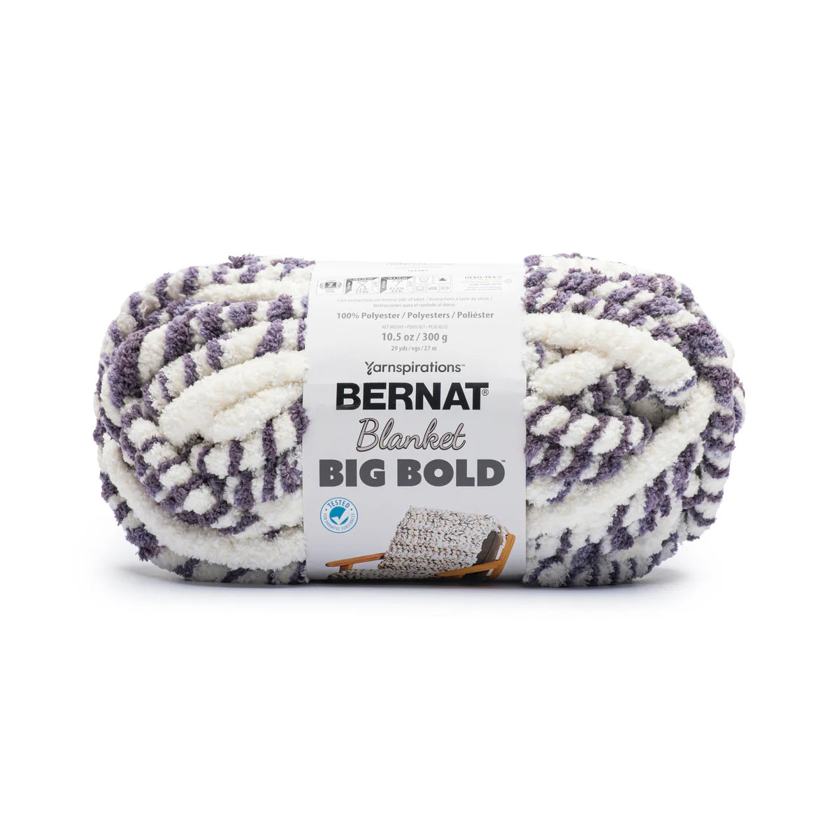 Bernat Blanket Big Bold Yarn Skein - Purple 300g