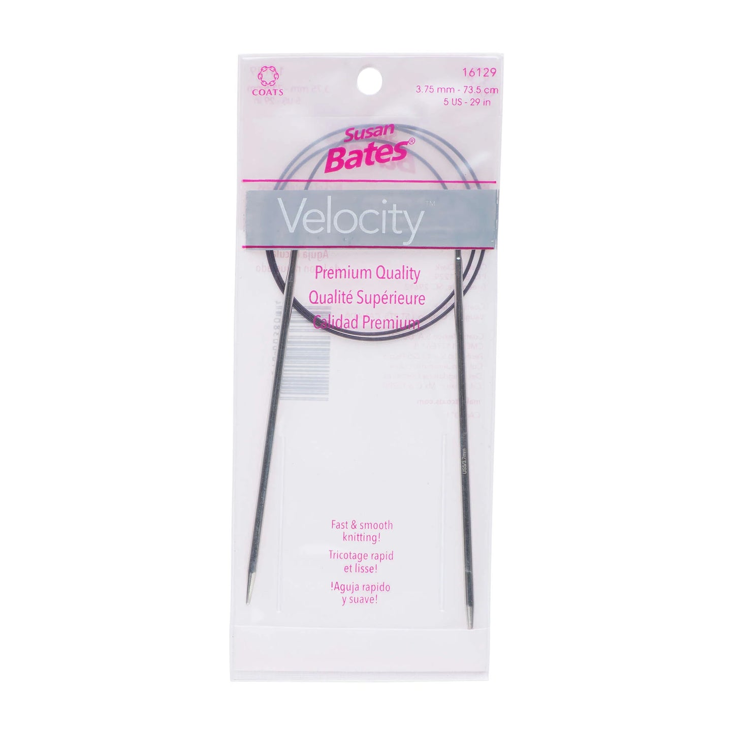 Velocity 29" Circular Knitting Needles - Size 5 (3.75mm)