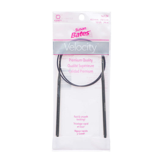 Velocity 29" Circular Knitting Needles - Size 10 (6mm)