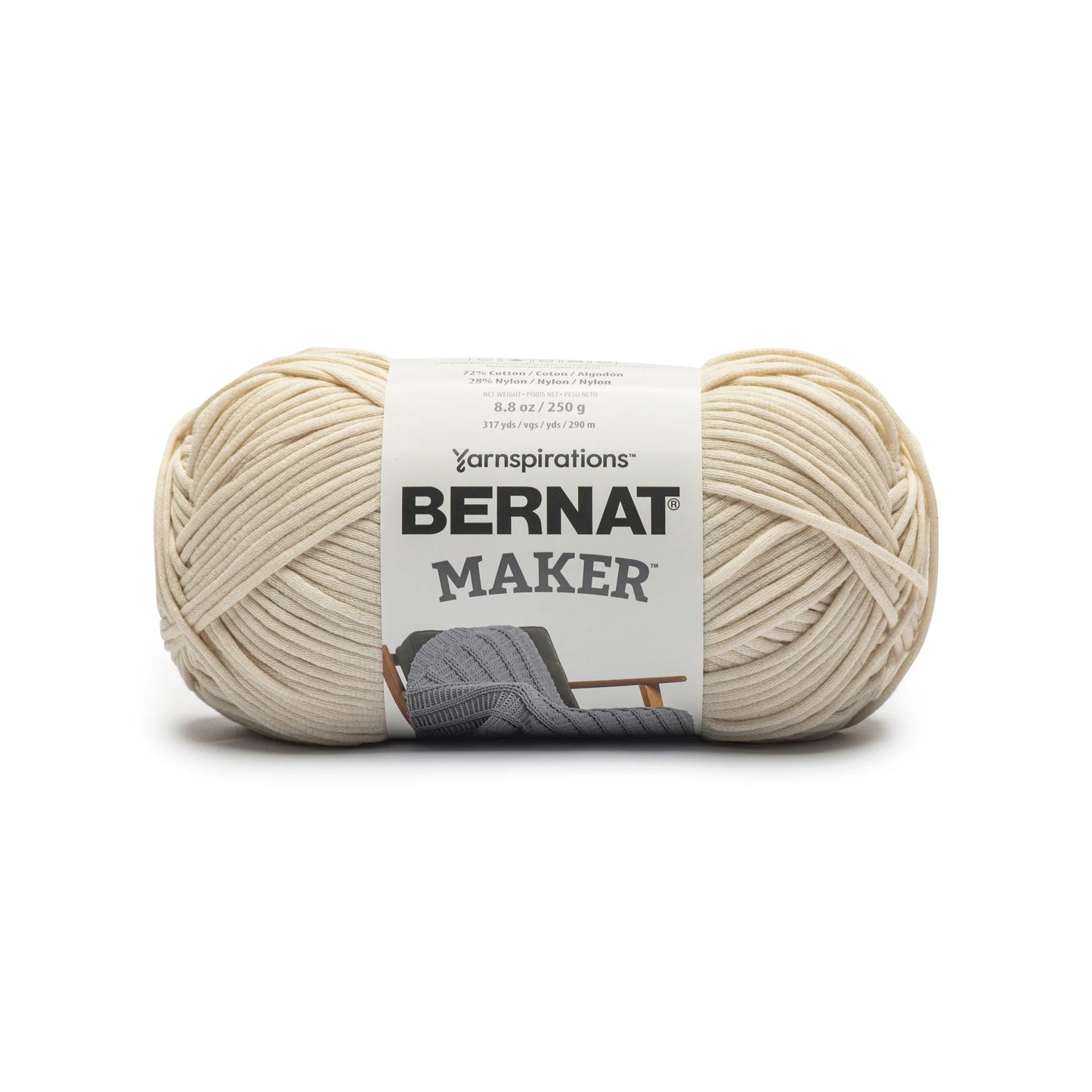 Bernat Maker Home Dec Yarn Skein - Cream
