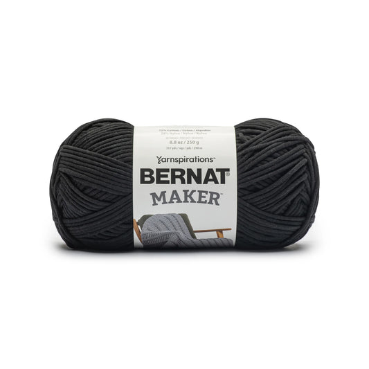 Bernat Maker Home Dec Yarn Skein - Black