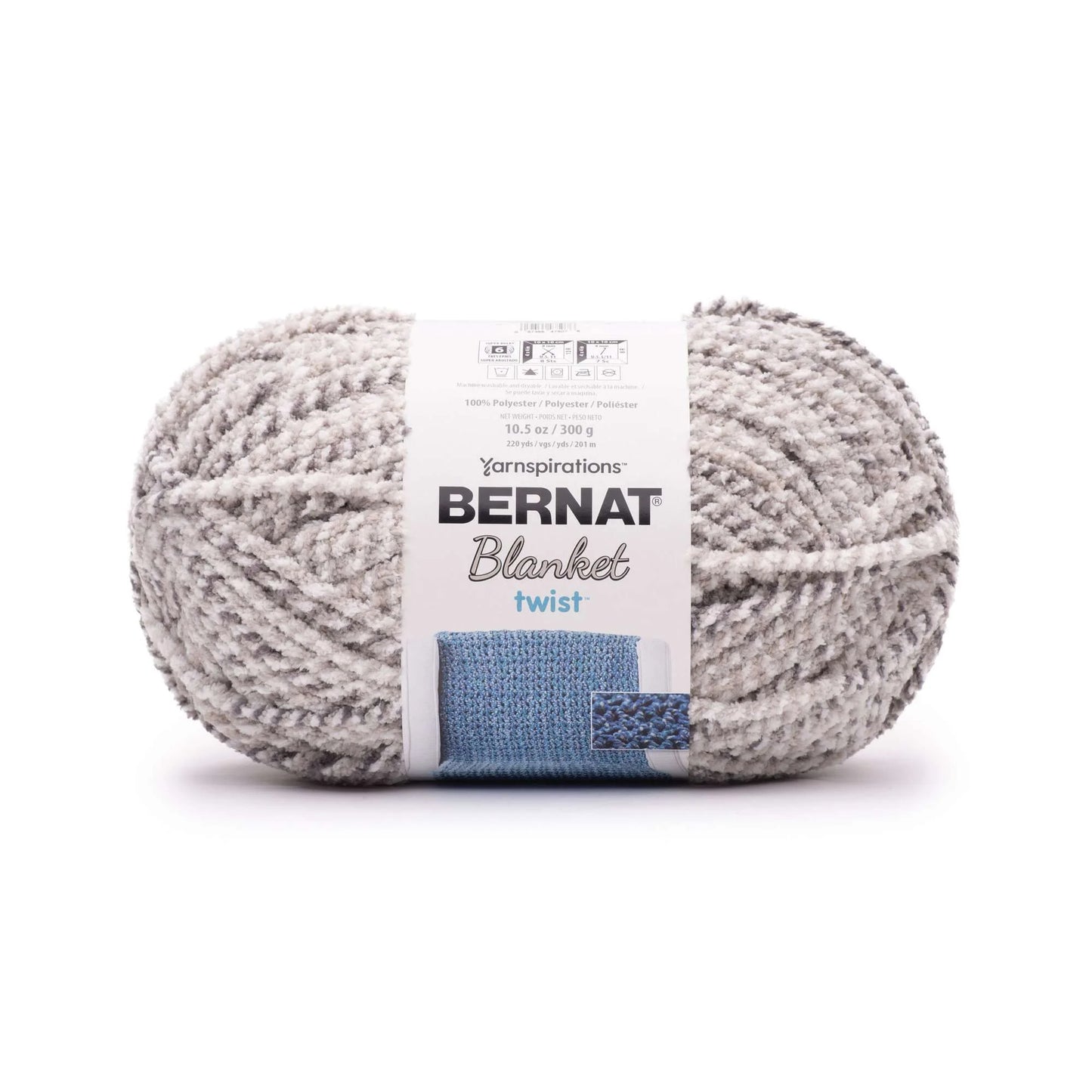 Bernat Blanket Yarn Skein - Dove Twist 300g