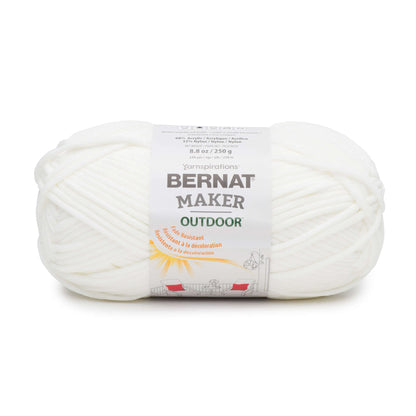 Bernat Maker Outdoor Yarn Skein - White
