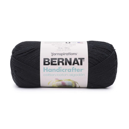 Bernat Handicraft Cotton Yarn - Black 12oz