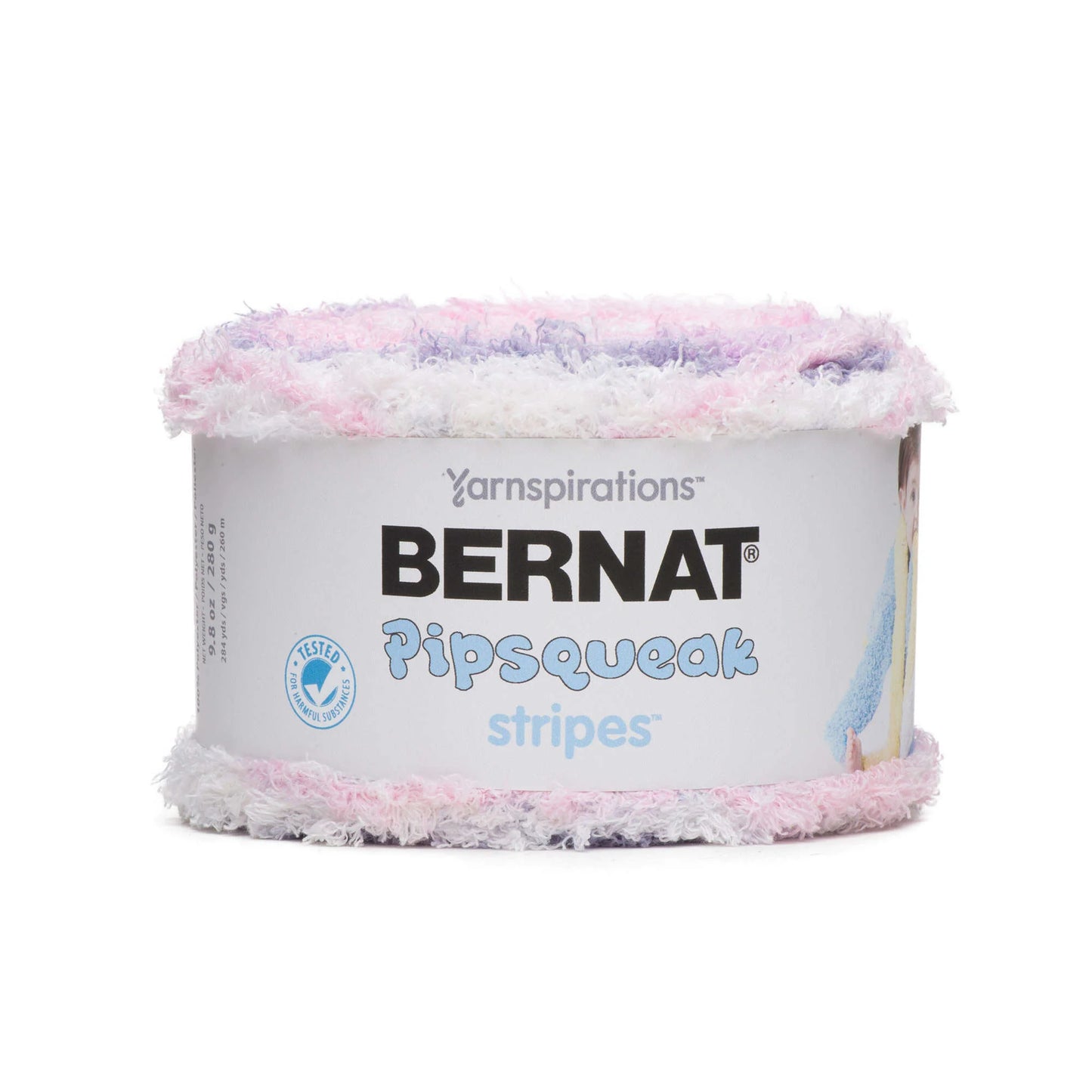 Bernat Pipsqueak Stripes Yarn - Cotton Candy