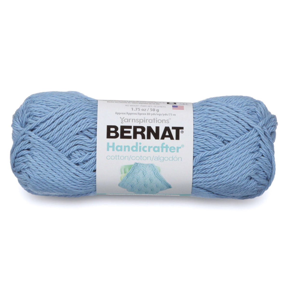 Bernat Handicrafter Cotton Yarn - French Blue 1.75 oz
