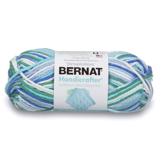 Bernat Handicrafter Cotton Yarn - Neptune Ombré 1.5oz