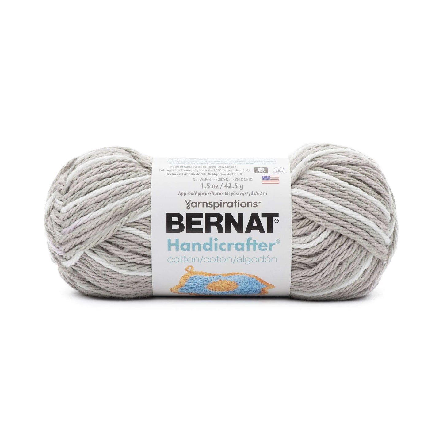 Bernat Handicrafter Cotton Yarn - Griege Ombré 1.5oz