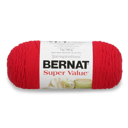 Bernat Super Value Yarn Skein - Berry