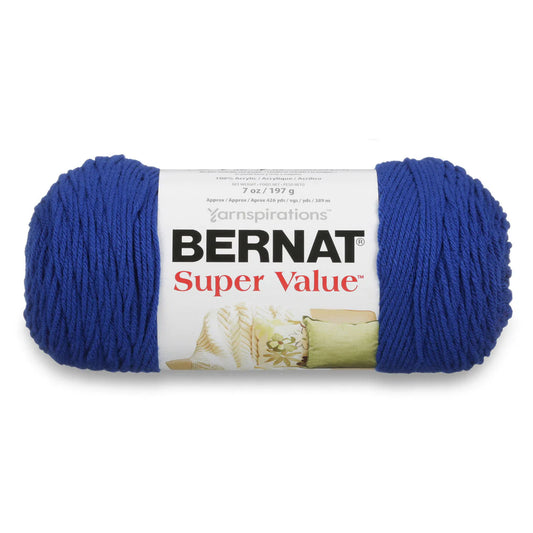 Bernat Super Value Yarn Skein - Royal Blue
