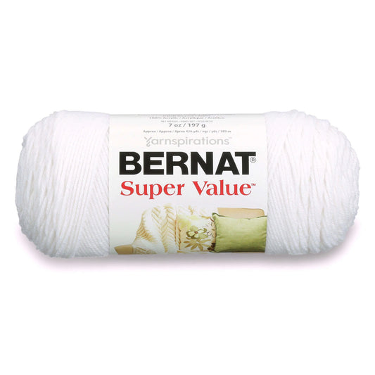Bernat Super Value Yarn Skein - White