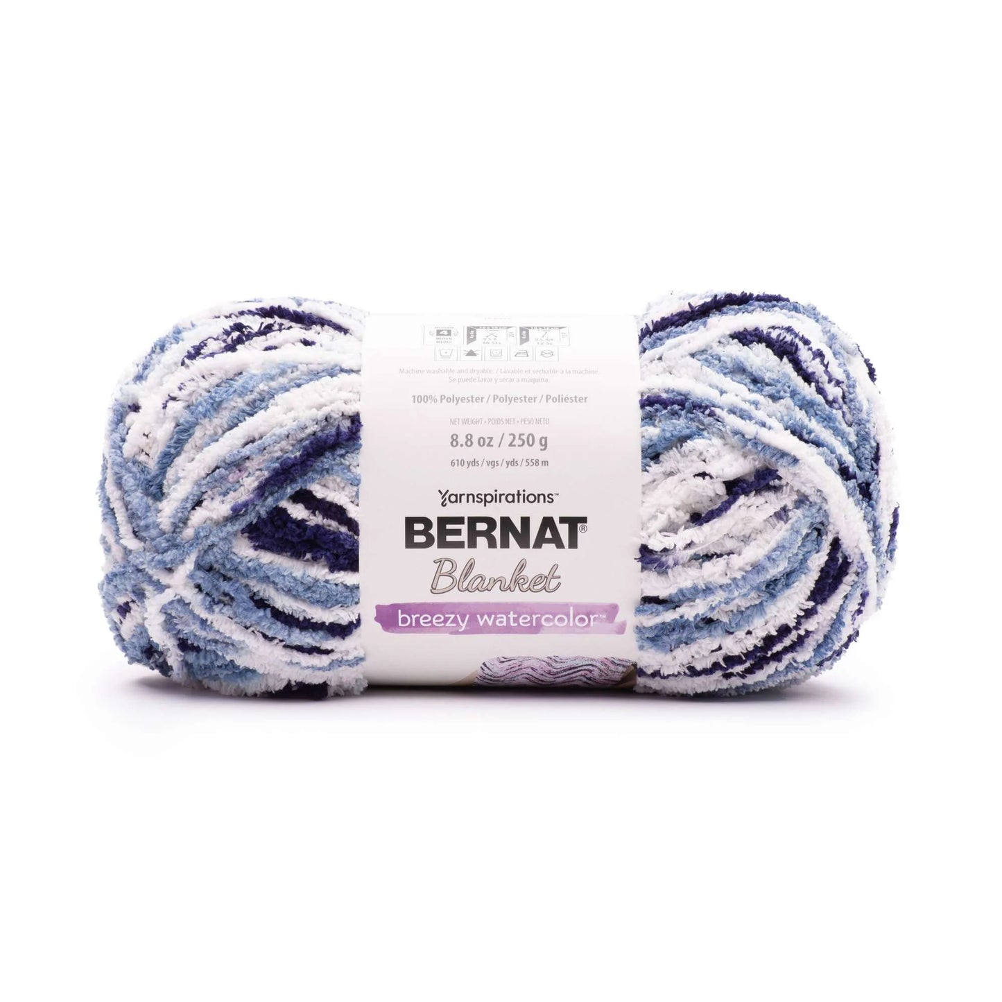 Bernat Blanket Breezy Watercolor Yarn - Liquid Ink