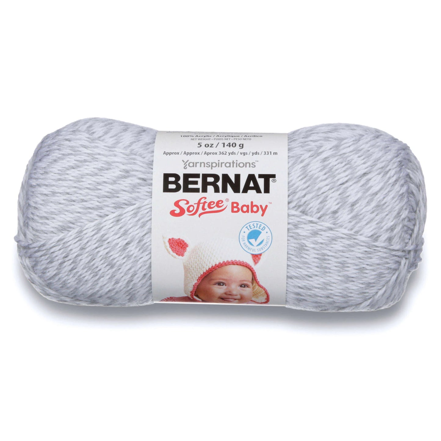 Bernat Softee Baby Yarn - Gray Marl - 140g