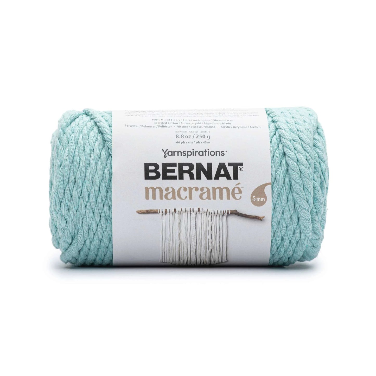 Bernat Macrame Cotton Cord Yarn - Duck Egg