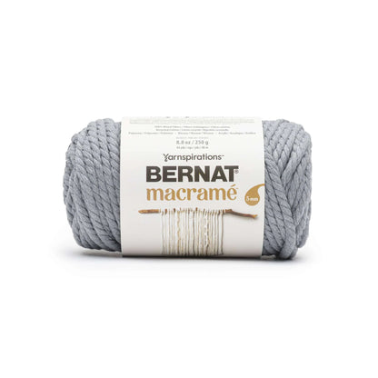 Bernat Macrame Cotton Cord Yarn - Silver Grey