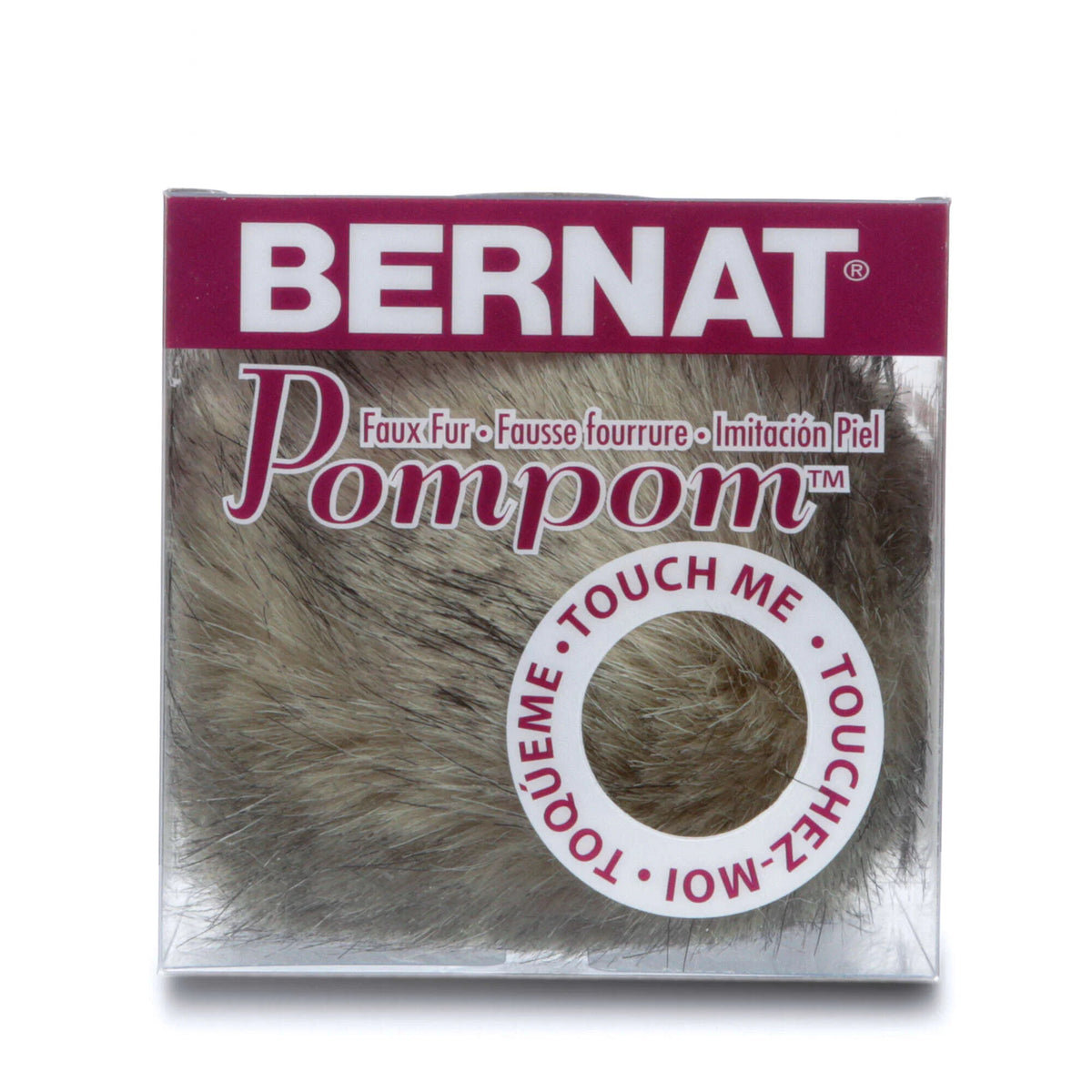 Bernat Pompom Faux Fur - Gray Lynx