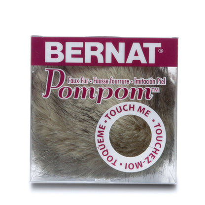 Bernat Pompom Faux Fur - Gray Lynx