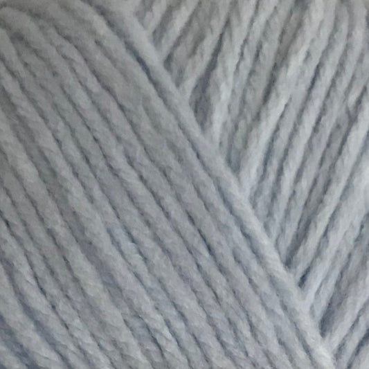 Close-up of gray yarn with a textured pattern