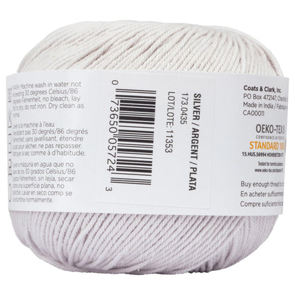Aunt Lydia's Baby Shower Crochet Thread Size 3 - Silver