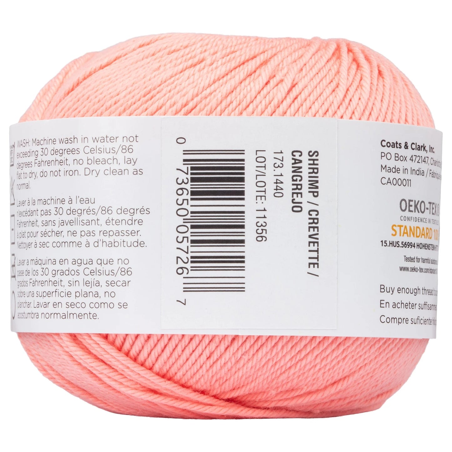 Aunt Lydia's Baby Shower Crochet Thread Size 3 - Shrimp