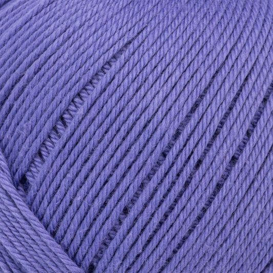 Close-up of a ball of purple yarn