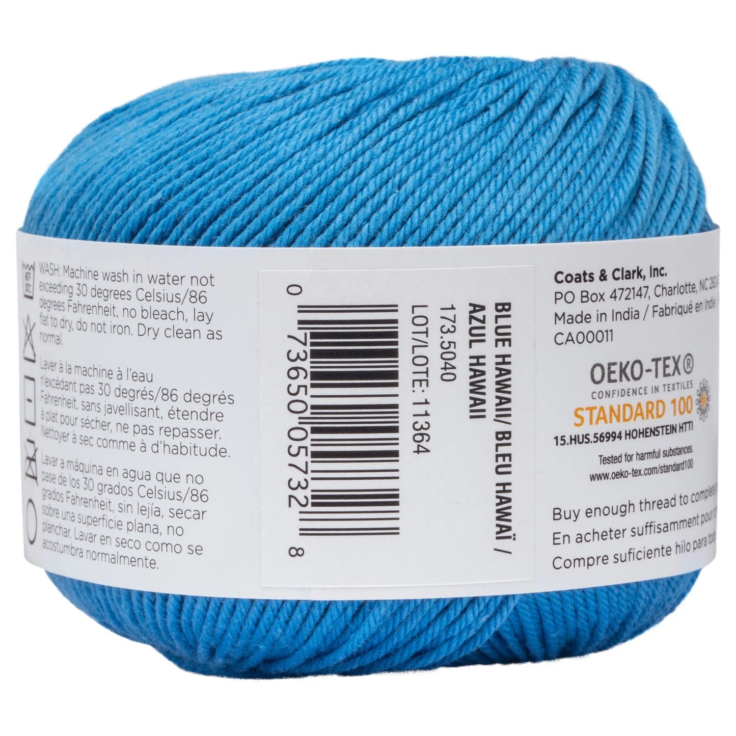 Aunt Lydia's Baby Shower Crochet Thread Size 3 - Blue Hawaii