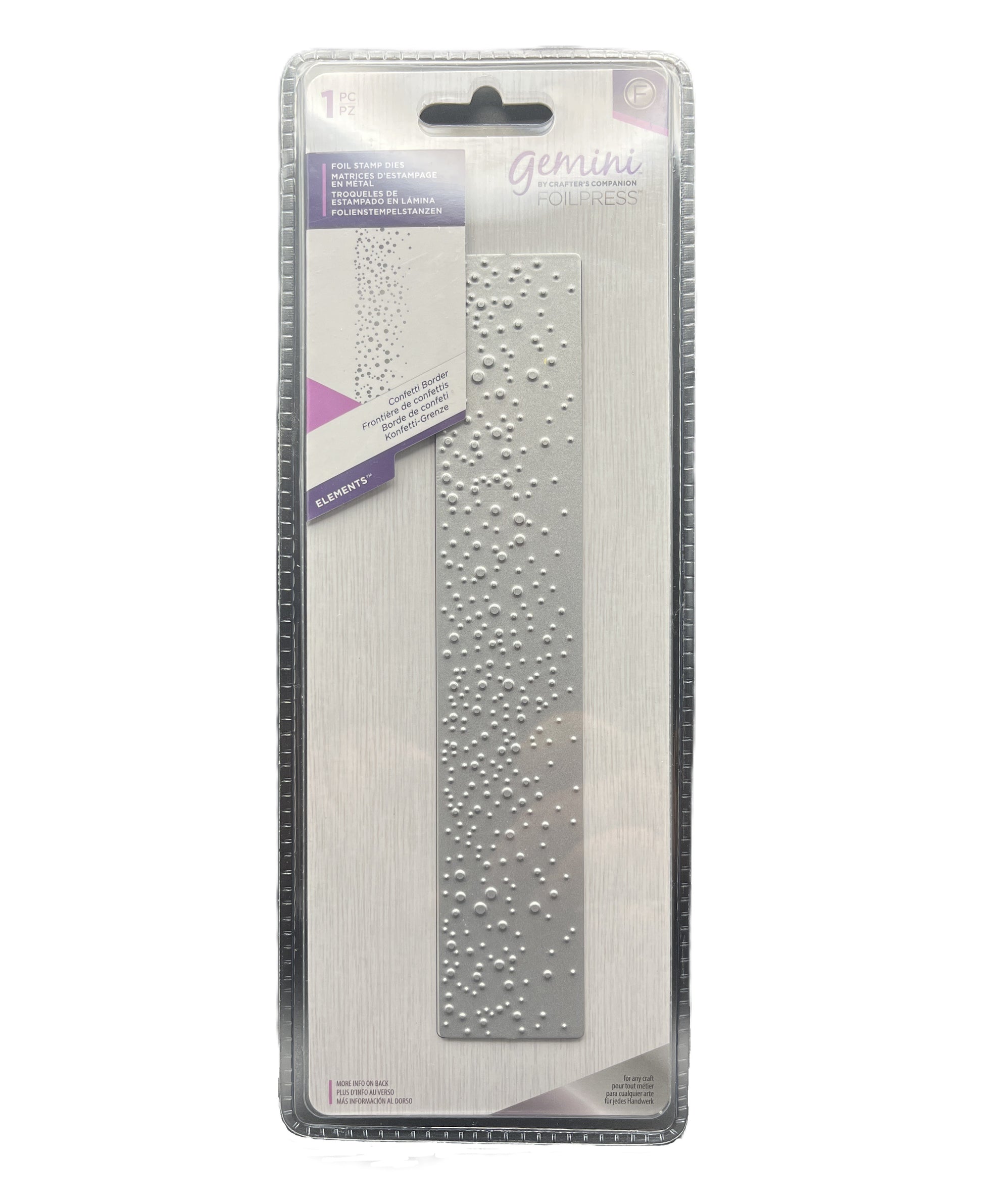 Packaged metal grater with brand label on a white background