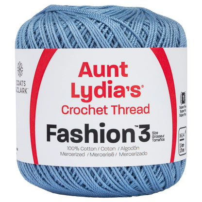 Aunt Lydia's Fashion Crochet Thread Size 3 - Warm Blue