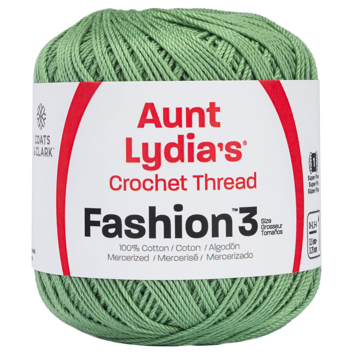 Aunt Lydia's Fashion Crochet Thread Size 3 - Sage