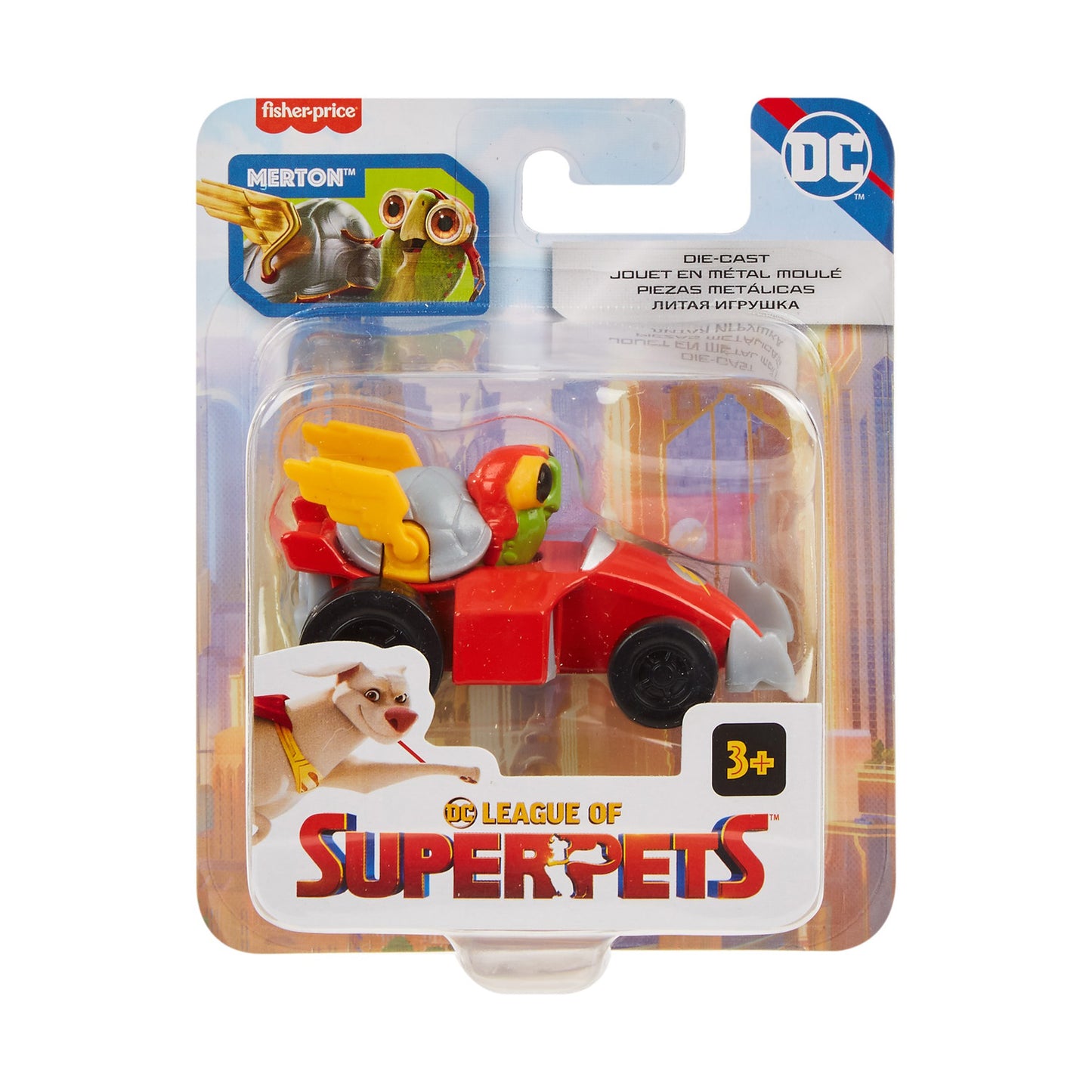 Set of 4 - Fisher Price DC League of Super-Pets Die-Cast Vehicles NIB