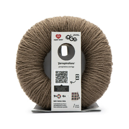 Ball of yarn with a label on a white background