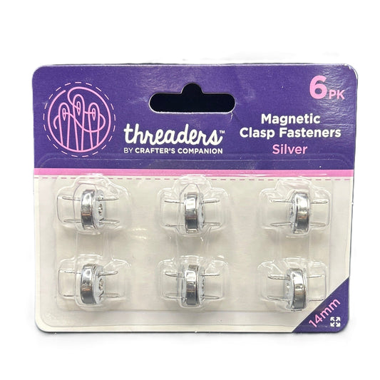Pack of magnetic clasp fasteners by Threaders on a white background