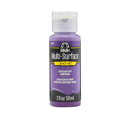 FolkArt Multi-Surface Satin Acrylic Paint 2 oz - 2930 Eggplant