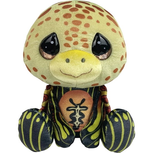 Plush toy with a turtle design on a white background