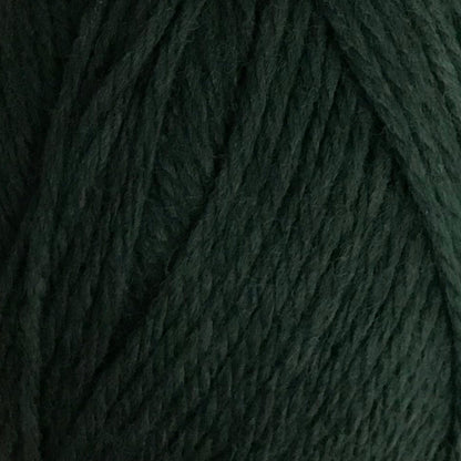 Close-up of dark green yarn texture