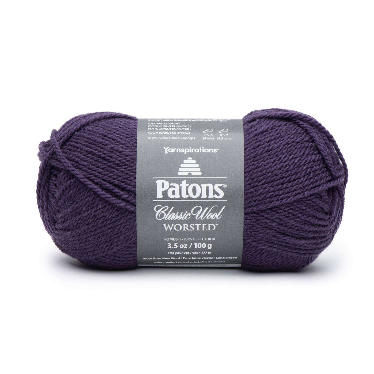 Patons Classic Wool Worsted - Purple Night Yarn