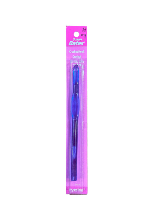 Susan Bates Crystalites Acrylic Crochet Hook M13 (9.0mm)