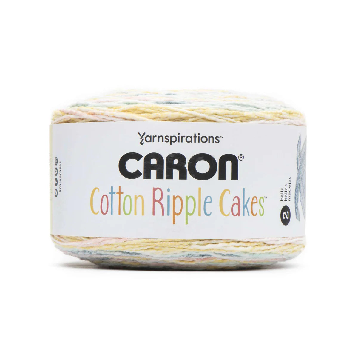 Caron Cotton Ripple Cakes Yarn - Wildflowers