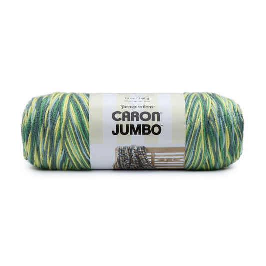 Caron Jumbo Print Lemon Grove Yarn Skein 12oz